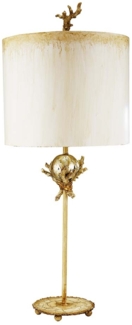 Tischleuchte, Stahl, Blattsilber, H 79,4 cm