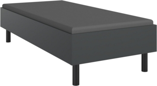 Wimex Bett Easy, große Auswahl an Größen und Farben, auch in Komforthöhe (Made in Germany), ohne Kopfteil, ideal unter Dachschrägen oder Fenster