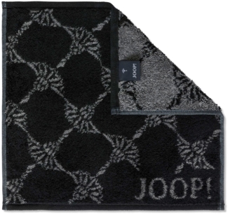 JOOP! Handtücher JOOP! Seiftuch Classic Cornflower 1611, 90 Schwarz/Anthrazi, Baumwolle (1-St)