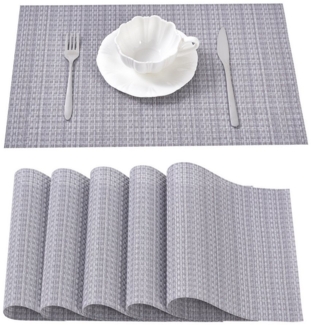 Simurq Platzset - Tischsets Abwaschbar / Rutschfest und Waschbar, (Platzdeckchen in 45x30 cm - Tischunterlage -, 6-St, Set mit 4 oder 6 Tischsets), Tischuntersetzer für Esszimmer und Küche