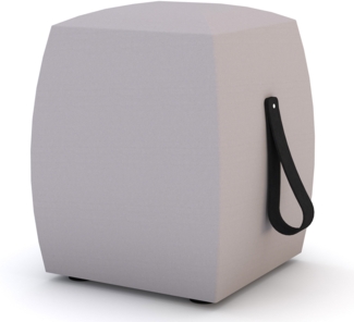 ASSMANN Hocker Syneo Line Hellgrau 40x40x51cm Textil