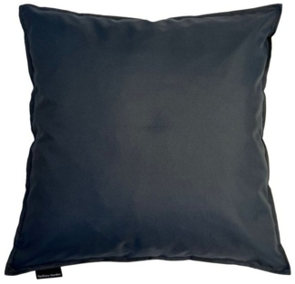 TexDeko® Garden 2er Pack Dekokissen 50x50cm UV - beständig Bezug und Füllung wasserabweisend Anthrazit