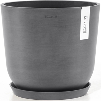 Ecopots Pflanztopf Oslo Ø 25 x 21,8 cm grau