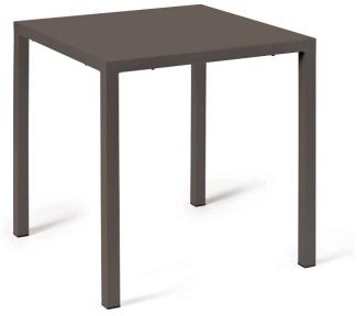 Kleiner Beistelltisch Quatris 60x60x75 cm bronze