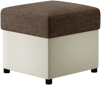 Pouf R3, Fußhocker, Braun