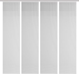 Vision S Schiebegardine 4ER SET ROM, Paneelwagen (4 St), halbtransparent, HxB: 260x60, Schiebevorhang 4er Set Uni