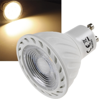 LED Strahler GU10 "H60 COB Dimmbar"3000k, 510lm, 230V/7W, warmweiß
