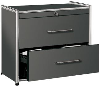 Kerkmann Hängeregistraturschrank Artline 2 OH 100x47x80 cm Chrom anthrazit