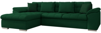 Ecksofa Diana mit Schlaffunktion und Bettkasten (Farbe: Uttario Velvet 2951, Seite: Links)