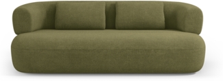 Micadoni Sofa Jenny 3-Sitzer Boucle Grün