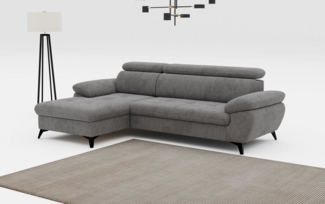COTTA Ecksofa Hudson L-Form, mit Kopfteilverstellung, wahlweise mit Bettfunktion & Bettkasten