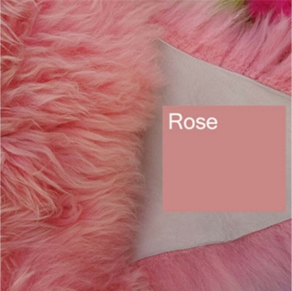 Provellus Fellteppich Top Öko Lammfell Schaffell Rosa Rose Neu L-XL, 80cm - 100cm