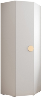 ABIKS MÖBEL Eckschrank Inova 4 Eckkleiderschrank mit Kleiderstange und Regalen