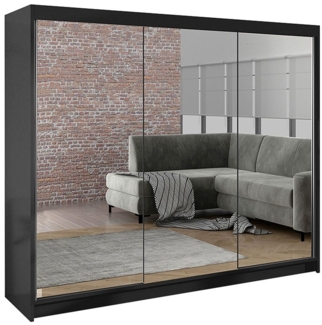Schiebetürenschrank Dotan III (Farbe: Schwarz)
