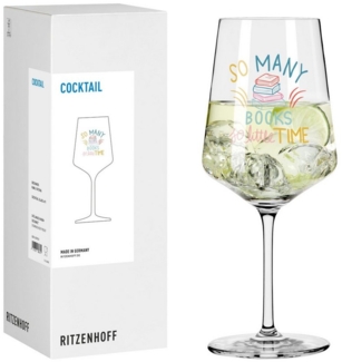 Ritzenhoff Longdrinkglas Bücher, Kristallglas