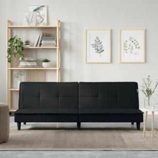 Schlafsofa Schwarz Stoff