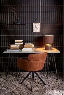 WOOOD Stuhl Fenne aus Kunstleder, Cognac