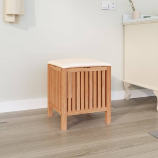 vidaXL Badhocker 40,5x40x52 cm Massivholz Nussbaum 350351