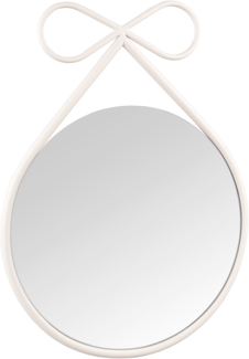 MIRRORS AND MORE 'Ribbo' Dekospiegel Metall, sand, 42,5x57 cm