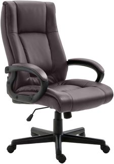 CLP Bürostuhl XL Sparta Kunstleder drehbar und höhenverstellbar,braun