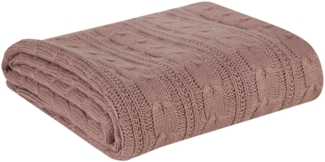Decke Acryl Wohndecke 2 rosa 130x170 rosa