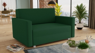 Schlafsofa Pura Maxi mit Bettkasten - Polstersofa mit Schlaffunktion, Sofa, Bettsofa, Wohnlandschaft (Grün (Suedine 76))