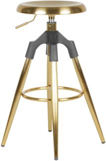 Wohnling Barhocker Metall 72-80 cm gold