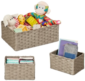 Geflochtener Aufbewahrungskorb 3er Set 10047949