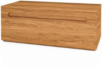 Holztruhe Bento aus Wildeiche massiv 115x53x44 cm mit Fingerschachthalterung