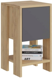 Decortie Nachttisch Ema, Modern Nachttisch, 30 x 30 x 55 cm, Schlafzimmermöbel