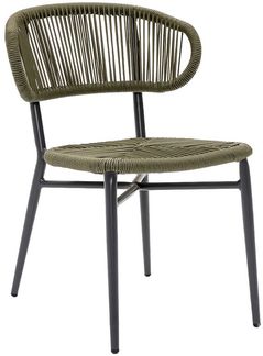 Gartenstuhl Adrano, Aluminium, Grün, 55 x 76 x 60 cm