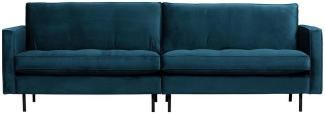 BePureHome Rodeo Classic Sofa Blau 3 Sitzer