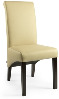 SIX Lederstuhl - Designerstuhl Felice Rindsleder Sand