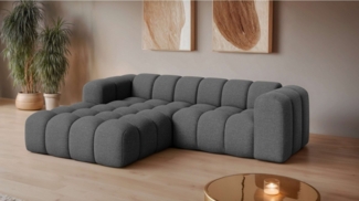 OTTO home Ecksofa KALLIE Design-Sofa mit Wellenunterfederung, Bubble-Optik, 248/186/72cm, moderne Steppung, hoher Sitzkomfort und modernes Design