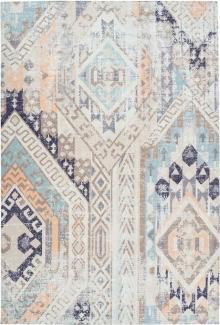 Kayoom Teppich Indiana 200 Multi / Blau 120cm x 170cm