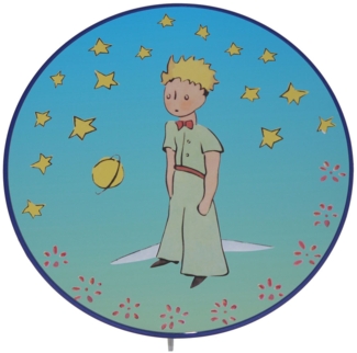 Kinderzimmer Wandlampe Blau, Motiv "Der kleine Prinz", Ø 25cm