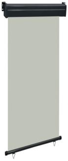 vidaXL Balkon-Seitenmarkise 85x250 cm Grau 48410