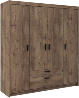 AX LIVING Schubladenschrank Garderobe Eiche Lefkas Storicos 4D 176,3cm