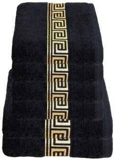 Julie Julsen Handtücher 6-Handtücher-SCHWARZ-GOLD, Baumwolle (6-St)