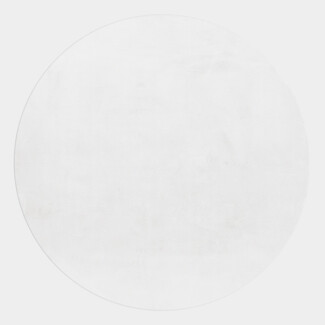 Hochflor Teppich Pia rund - 200 cm Durchmesser - Weiß