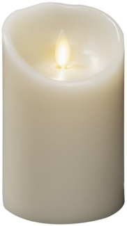 KONSTSMIDE No. 1610-115 LED Echtwachskerze cremeweiss Timer 3D Flamme 11cm