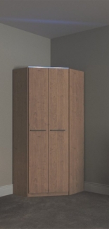 priess Eckkleiderschrank Barcelona Kleiderschrank Ecklösung Raumwunder in 2 Tiefen Schrank Eckschrank Garderobe