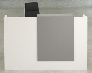 Kerkmann Kompakt-Theke Sydney 160x80x110cm weiß-grafit ohne Staumraumeinheit