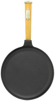 BIG-PAN Crêpepfanne Ø22 cm Pfanne für Crêpes - Pfannkuchen Gusseisen, Gusseisen