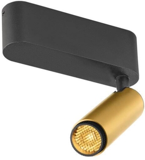 SLV GRIP! S, Deckenaufbauleuchte, single, PHASE, 3000 K, 11 W, 29°, gold / schwarz - Wand- und Deckenleuchten