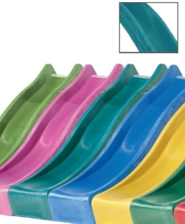 Wellenrutsche PE petrol 3,0 m für Podesthöhe 1,50 m