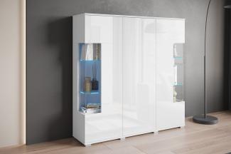 INOSIGN Highboard Kenia, Modernes Highboard, mit Glastüren, Breite 135 cm