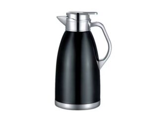 2,3L Edelstahl Thermoskanne Isolierkanne Thermosflasche Kaffeekanne Doppelwandig