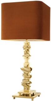 Casa Padrino Luxus Tischleuchte 35 x H. 82 cm - Designer Tischlampe