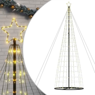 vidaXL LED Weihnachtsbaum 1534 LEDs Warmweiß 503 cm 4016456